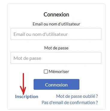 Capture d'écran connexion podcloud